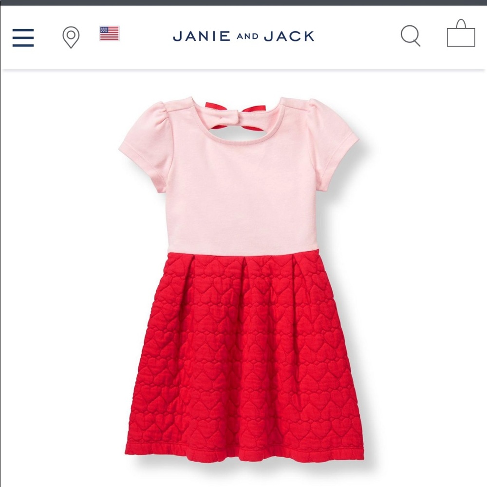 Janie and Jack quilted heart dress